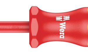 165 iS PZ VDE Insulated screwdriver with reduced blade diameter for Pozidriv screws