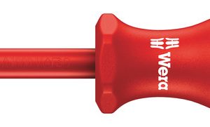 165 iS PZ/S VDE Insulated screwdriver with reduced blade diameter for PlusMinus screws (Pozidriv/slotted)