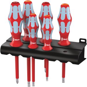 3165 i/6 Screwdriver set, stainless and rack