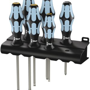 3334/3355/6 Screwdriver set, stainless and rack