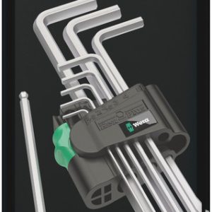 950/9 Hex-Plus 1 SB L-key set, metric, chrome-plated