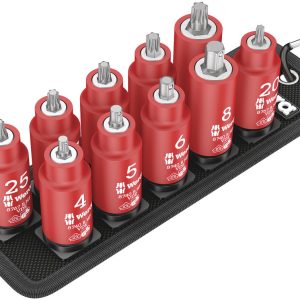 Belt B VDE 1 Zyklop bit socket set TORX® / hexagonal socket with holding function, 3/8" drive