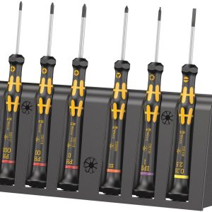 1550/6 ESD Screwdriver set and rack for electronic applications