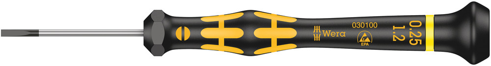 1578 A ESD Kraftform Micro screwdriver for slotted screws