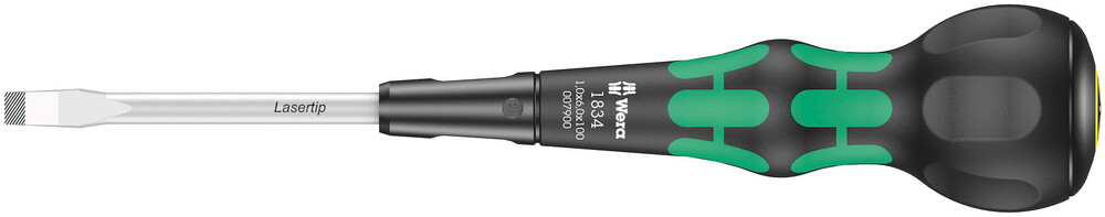 1834 Kraftform Ball-Grip Slotted screwdriver - workshop blade