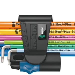 3950/9 Hex-Plus Multicolour HF Stainless 1 L-key set, metric, stainless steel, with holding function