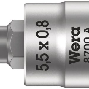 8700 A FL Slotted screws Zyklop bit socket, 1/4" drive