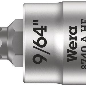 8740 A HF Zyklop bit socket with holding function, 1/4" drive
