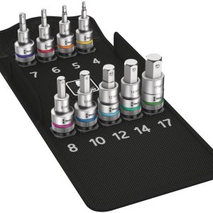 8740 C HF 1 Zyklop bit socket set with 1/2" drive, with holding function