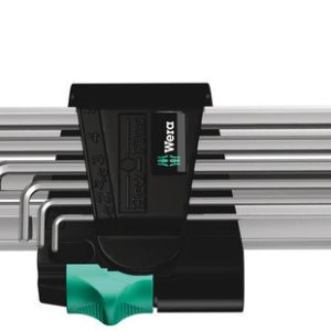 950/9 Hex-Plus 2 L-key set, metric, chrome-plated