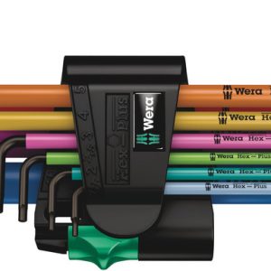 950/9 Hex-Plus Multicolour 1 SB L-key set, metric, BlackLaser
