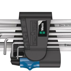 950/9 L Hex-Plus HF 1 L-key set, metric, chrome-plated, with holding function